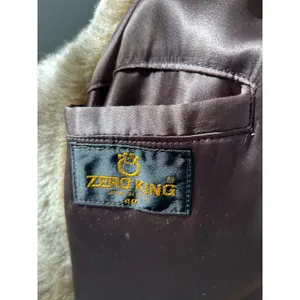 Vintage Faux Fur Taupe Brown Toggle Button Hooded Coat thumbnail 4