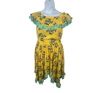 Matilda Jane Hooked on a Feeling Floral Off Shoulder Dress Large thumbnail 2
