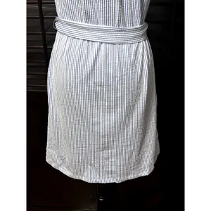 Michael Kors Women's Blue/White Striped Off Shoulder Ruffled Dress S NWT thumbnail 7