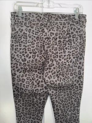 GOOD AMERICAN Good Legs Skinny Jeans Gray Animal Print Women’s 10 / 30 thumbnail 7