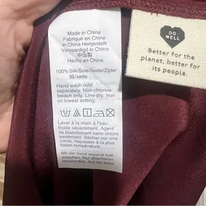 Madewell burgundy spaghetti strap dress thumbnail 9