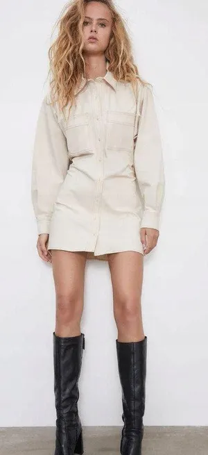 ZARA Shirt Dress thumbnail 1