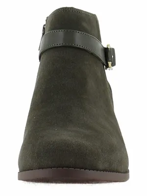 Vionic NWOB Women's Olive Green Suede Ankle Boot with Buckle Strap Size 6.5 thumbnail 7