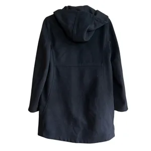 Pendleton Campbell virgin wool vintage black winter coat hooded zipper women's S thumbnail 9