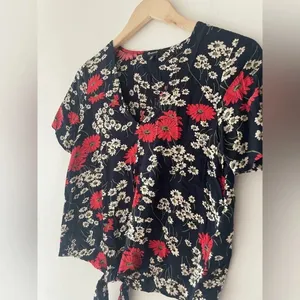 Madewell Women's Hillside Daisies Knot Tie Front‎ Top Floral Print thumbnail 5