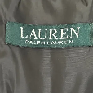 Lauren Ralph Lauren Black Quilted Down Puffer Coat Faux‎ Fur Zip Off Hood Small thumbnail 6