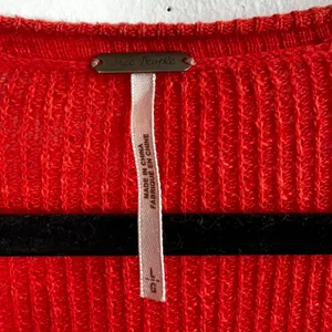 Free People Ribbed Knit Cardigan Orange Button Front Size‎ Medium thumbnail 3