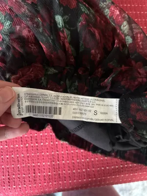 Stradivarius rose floral midi skirt thumbnail 6