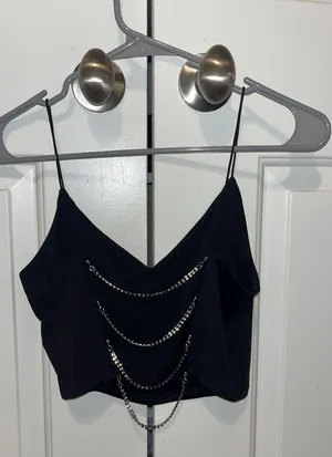 Garage Black Crop Top thumbnail 1