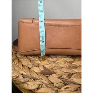 Vintage Gucci Purse GG camel box calf leather shoulder bag gold-tone hardware thumbnail 7