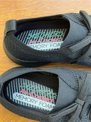 Skechers Stretch Fit Air-Cooled Memory Foam Sneakers Women’s 6 Black Knit thumbnail 5