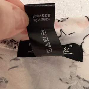 Rene Rafe Pink Blue Floral Short Robe Size L thumbnail 4