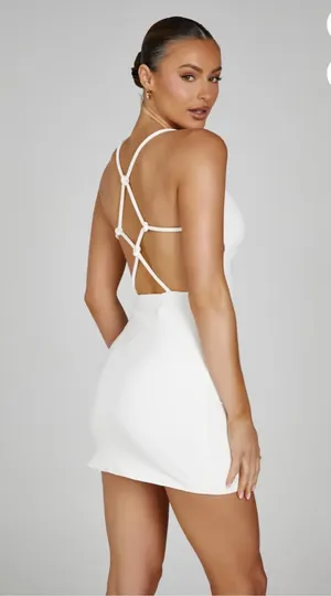 Meshki White Mini Dress thumbnail 2