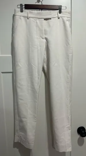 Abercrombie and Fitch White Dress Pants thumbnail 1