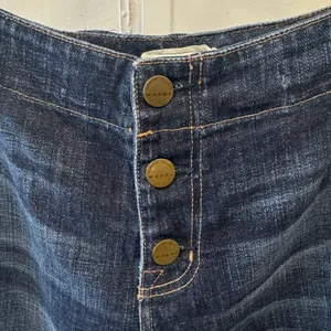 Current/Elliott + Marni "The Easy Trouser" Jean Relaxed‎ Fit Cropped Button Fly thumbnail 6