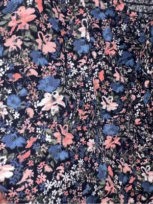 Hollister‎ Floral Smocked Crop Cami Tie Front NWT Size L thumbnail 5