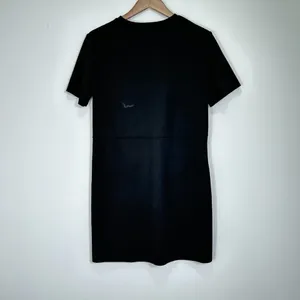 Zara Black Minimalist Shift Dress Pockets Polished Preppy Size Medium‎ Classic thumbnail 5