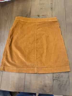 Free People Size 0 Y2K Camel Corduroy Zipper Skirt thumbnail 3