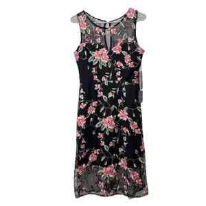 NWT Lulus Headliner Floral Embroidered Sleeveless Midi Dress‎ Size MEDIUM thumbnail 5