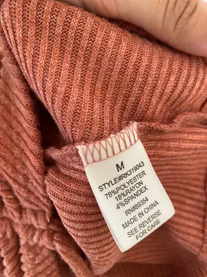 Ultra Flirt Orange Super Soft Knit Top thumbnail 6