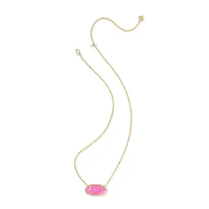 Kendra Scott Elisa Gold Statement Short Pendant Necklace Azalea Illusion thumbnail 3