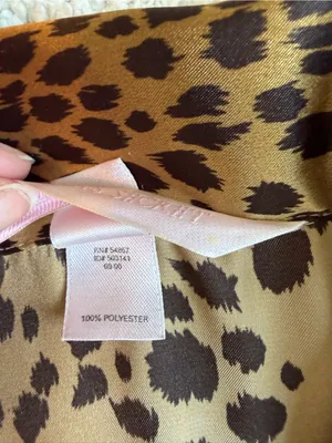 Victoria's Secret Leopard Print Satin Pajama Set VINTAGE Y2K XS thumbnail 9