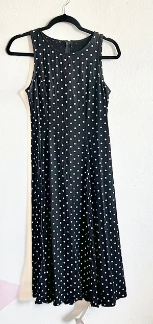 My Michelle Vintage‎ Black White Polka Dot Dress Pin Up Retro 90s Mod Size Small thumbnail 1