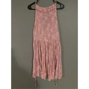 American Threads Long V Neck Tiered Dress Size Large thumbnail 2