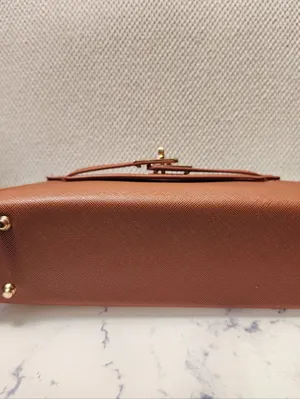 Brown Top Handle Flap Bag with Adjustable Crossbody Strap thumbnail 7