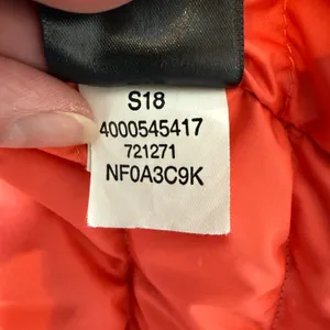 The North Face Flare Puffer Down Vest Blue Geometric Medium thumbnail 5