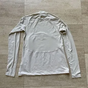 Nike Dri-fit Women's Compression Top M Sparkle Ivory Mock Neck Long Sleeve‎ thumbnail 5