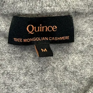 Quince Mongolian Cashmere Crewneck Sweater Heather Grey LB1055-SGK001‎ Size M thumbnail 2