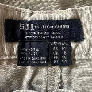 5.11 Tactical Cotton Utility Straight Pants Canvas Khaki Womens 14 Cargo Uniform thumbnail 8