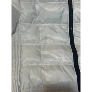 Nautica White Puffer Jacket Faux Fur Hood Quilted Winter Coat Size Small thumbnail 10