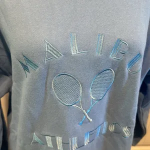 Bailey Rose Medium Embroidered‎ “Malibu Athletics” Blue Crewneck Pullover thumbnail 5