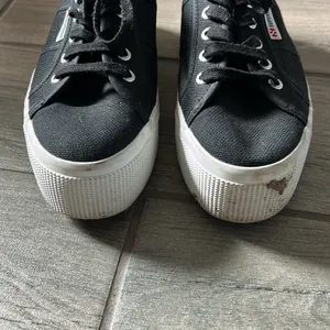 Superga Black and White Canvas Sneakers thumbnail 3