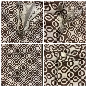 Peppermayo Brown Geometric Mod High Waisted Straight Leg Pants Boho Retro Size 6 thumbnail 6