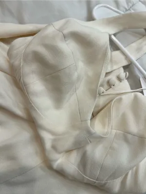 Reformation Lecce Wedding Dress in Ivory NWT imperfection thumbnail 4