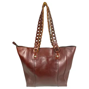 Patricia Nash Ivy Chain Link Vegetable Tanned British Tan Leather Bag Purse thumbnail 4