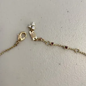Swarovski Gold and Crystal Flower Pendant 18” thumbnail 4