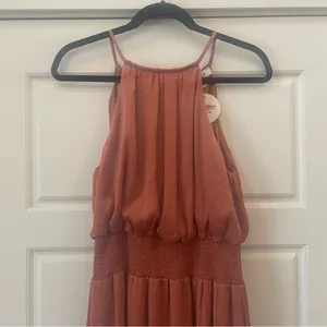 She + Sky Midi Dress in Copper Size Medium NWT‎ thumbnail 2