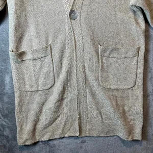 Pas De Calais Cozy Minimalist Knit Cardigan Neutral Beige Cardigan‎ XS Oversized thumbnail 3
