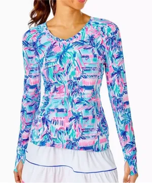 Lilly Pulitzer Luxletic Tarah UPF 50+ Sunguard Long Sleeve Top thumbnail 1