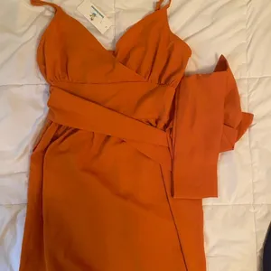 (3/$20 Item) Orange Tie Dress thumbnail 2