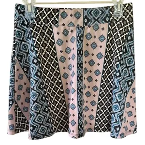 So Rad Patchwork Mini Skirt Boho Y2K Flare Made USA M Size M thumbnail 3