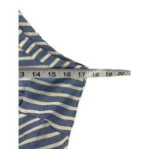 Women's Blue & White Stripe Pants Jumpsuit thumbnail 4
