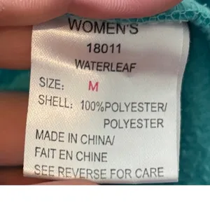 Woolrich Women's Size M Blue Zip-Front Fleece Sweater Vest Pockets Mock Neck thumbnail 6