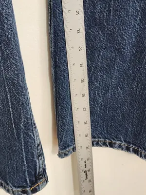 Zara Medium Wash Bootcut Denim Jumpsuit Size Medium thumbnail 9
