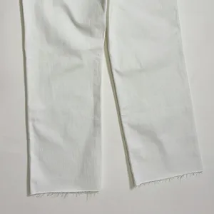 NWT!! J. CREW Curvy Slim Wide Denim Jeans Solid White Raw Hems Stretch‎ Size 27 thumbnail 9