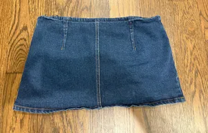 Denim Mini Skirt American Eagle Stretch thumbnail 1